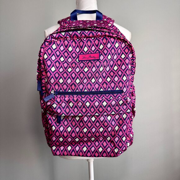 Vera Bradley Katalina Pink Diamond Grande Backpack - Picture 1 of 16